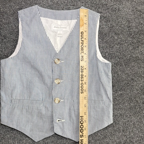 Gymboree Boys Special Occasion Size 7  Four Piece Seersucker Set - Picture 14 of 16